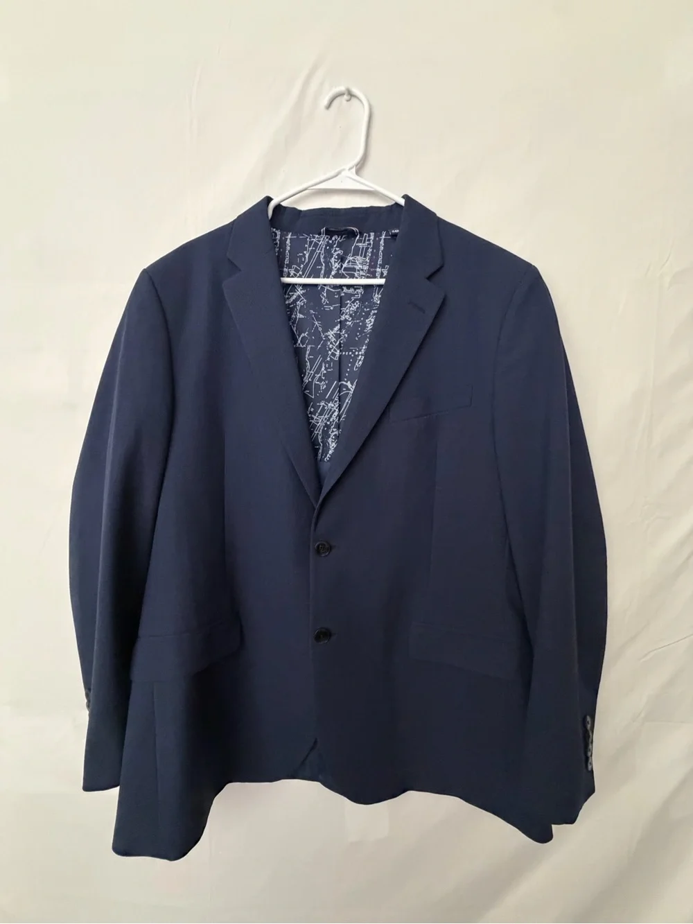 Náutica Men's Navy Blazer - Classic Two-Button Suit Jacket Size 44R(A813)